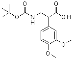 structure of CAS# 683218-93-1, alpha-[[[叔丁氧羰基]氨基]甲基]-3,4-二甲氧基苯乙酸