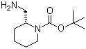 structure of CAS# 683233-14-9, tert-Butyl (2R)-2-(aminomethyl)piperidine-1-carboxylate