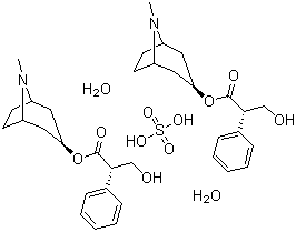 structure of CAS# 6835-16-1, 硫酸莨菪碱水合物