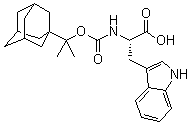 structure of CAS# 68388-91-0, N-[(1-Methyl-1-tricyclo[3.3.1.1(3,7)]dec-1-ylethoxy)carbonyl]-L-tryptophan