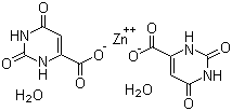 structure of CAS# 68399-76-8, 乳清酸锌二水合物