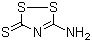 structure of CAS# 6846-35-1, 3-Amino-1,2,4-dithiazole-5-thione