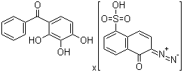 CAS 登录号：68510-93-0, 2,3,4-三羟基二苯甲酮 1,2-二叠氮基萘醌-5-磺酸酯