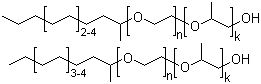 structure of CAS# 68551-14-4, C11-C15 仲醇聚氧乙烯聚氧丙烯醚