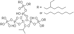 CAS 登录号：68585-79-5, 异丙基三(支链和直链二辛基焦磷酸酰氧基)钛酸酯