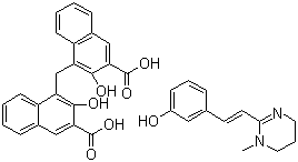 structure of CAS# 68813-55-8, Oxantel pamoate