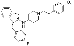 structure of CAS# 68844-77-9, Astemizole