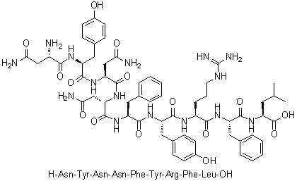 CAS # 691880-88-3, Tumor-associated antigen KM-HN-1 (human fragment), L-Asparaginyl-L-tyrosyl-L-asparaginyl-L-asparaginyl-L-phenylalanyl-L-tyrosyl-L-arginyl-L-phenylalanyl-L-leucine