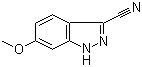 structure of CAS# 691900-59-1, 3-氰基-6-甲氧基-1H-吲唑