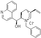 structure of CAS# 69221-14-3, (9S)-9-羟基-1-(苯基甲基)脱氧辛可宁鎓氯化物
