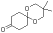 structure of CAS# 69225-59-8, 3,3-Dimethyl-1,5-dioxaspiro[5.5]undecan-9-one