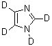 structure of CAS# 6923-01-9, 四氘代咪唑