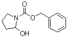 structure of CAS# 69261-54-7, 2-Hydroxy-1-pyrrolidinecarboxylic acid phenylmethyl ester