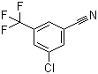 structure of CAS# 693245-52-2, 3-氯-5-(三氟甲基)苯腈