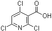 structure of CAS# 69422-72-6, 2,4,6-三氯烟酸