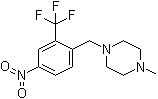 structure of CAS# 694499-24-6, 1-甲基-4-[[4-硝基-2-(三氟甲基)苯基]甲基]-哌嗪