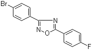 structure of CAS# 694521-68-1, 3-(4-溴苯基)-5-(4-氟苯基)-1,2,4-恶二唑