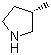 structure of CAS# 69498-25-5, (S)-3-甲基吡咯烷