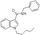 structure of CAS# 695213-59-3, 1-戊基-N-苄基-1H-吲哚-3-甲酰胺
