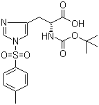 structure of CAS# 69541-68-0, N-Boc-N'-对甲苯磺酰基-D-组氨酸
