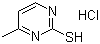 structure of CAS# 6959-66-6, 2-巯基-4-甲基嘧啶盐酸盐
