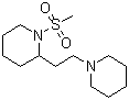 CAS # 6965-32-8, 1-(Methylsulfonyl)-2-[2-(1-piperidinyl)ethyl]piperidine, NSC 67472