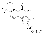 structure of CAS# 69659-80-9, Tanshinone IIA sodium sulfonate