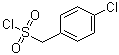 structure of CAS# 6966-45-6, 4-Chlorobenzenemethanesulfonyl chloride