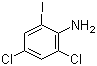 structure of CAS# 697-90-5, 2,4-Dichloro-6-iodoaniline