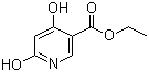 CAS # 6975-44-6, Ethyl 4,6-dihydroxynicotinate, 4,6-Dihydroxynicotinic acid ethyl ester, NSC 22486