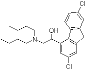 structure of CAS# 69759-61-1, alpha-(二正丁胺甲基)-2,7-二氯芴-4-甲醇