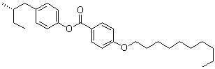 CAS # 69777-63-5, 4-(Decyloxy)benzoic acid 4-[(2S)-2-methylbutyl]phenyl ester, CE 6, CE 6 (ester)