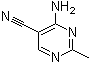 structure of CAS# 698-29-3, 4-氨基-2-甲基-5-嘧啶甲腈