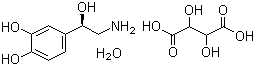 CAS 登录号：69815-49-2, 重酒石酸去甲肾上腺素, (R)-4-(2-氨基-1-羟基乙基)-1,2-苯二酚重酒石酸盐一水合物