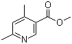 structure of CAS# 69971-44-4, 4,6-Dimethyl-3-pyridinecarboxylic acid methyl ester
