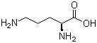 structure of CAS# 70-26-8, L-Ornithine