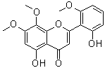 CAS # 70028-59-0, Skullcapflavone, 5-Hydroxy-2-(2-hydroxy-6-methoxyphenyl)-7,8-dimethoxy-4H-1-benzopyran-4-one, Rivularin (flavone)