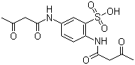 structure of CAS# 70185-87-4, 2,5-双[(乙酰乙酰)氨基]苯磺酸
