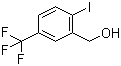 structure of CAS# 702641-05-2, 2-Iodo-5-trifluoromethylbenzyl alcohol