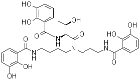 CAS # 70393-51-0, Agrobactin A, N-[3-[[4-[(2,3-Dihydroxybenzoyl)amino]butyl][(2S,3R)-2-[(2,3-dihydroxybenzoyl)amino]-3-hydroxy-1-oxobutyl]amino]propyl]-2,3-dihydroxybenzamide