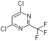 structure of CAS# 705-24-8, 4,6-二氯-2-(三氟甲基)嘧啶