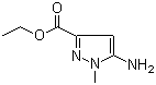 structure of CAS# 70500-80-0, 5-氨基-1-甲基-1H-吡唑-3-甲酸乙酯