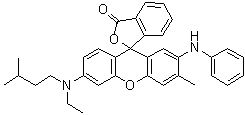 structure of CAS# 70516-41-5, 6'-(N-Isoamyl-N-ethylamino)-3'-methyl-2'-phenylaminofluoran