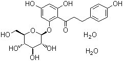 structure of CAS# 7061-54-3, Phlorizin dihydrate