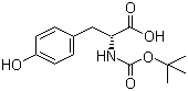 structure of CAS# 70642-86-3, Boc-D-酪氨酸