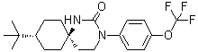 CAS # 706813-26-5, trans-9-(1,1-Dimethylethyl)-3-[4-(trifluoromethoxy)phenyl]-1,3-diazaspiro[5.5]undecan-2-one