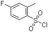 structure of CAS# 7079-48-3, 4-Fluoro-2-methylbenzenesulfonyl chloride