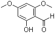 structure of CAS# 708-76-9, 4,6-二甲氧基水杨醛