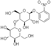 structure of CAS# 70867-33-3, 2-硝基苯基 4-O-beta-D-吡喃葡萄糖基-beta-D-吡喃葡萄糖苷