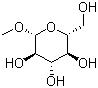 structure of CAS# 709-50-2, 甲基 beta-D-吡喃葡萄糖苷